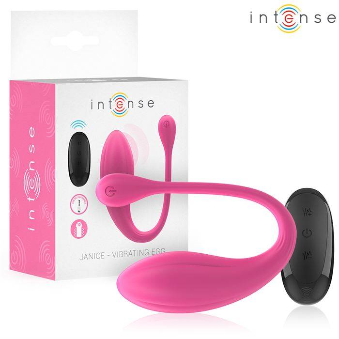 INTENSE - VIBRADOR JANICE U DUPLA ESTIMULAÃÃO 10 VIBRAÃÃES ROSA CONTROLE REMOTO