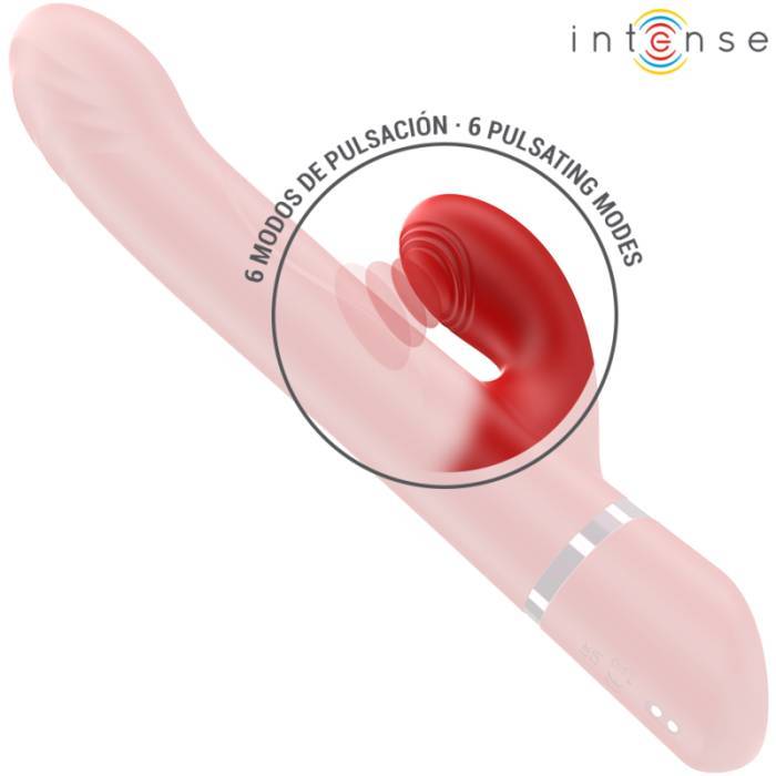 INTENSE - LELE VIBRADOR MULTIFUNCIONAL ROTATIVO & OSCILAÃÃO & ESTIMULAÃÃO VERMELHO