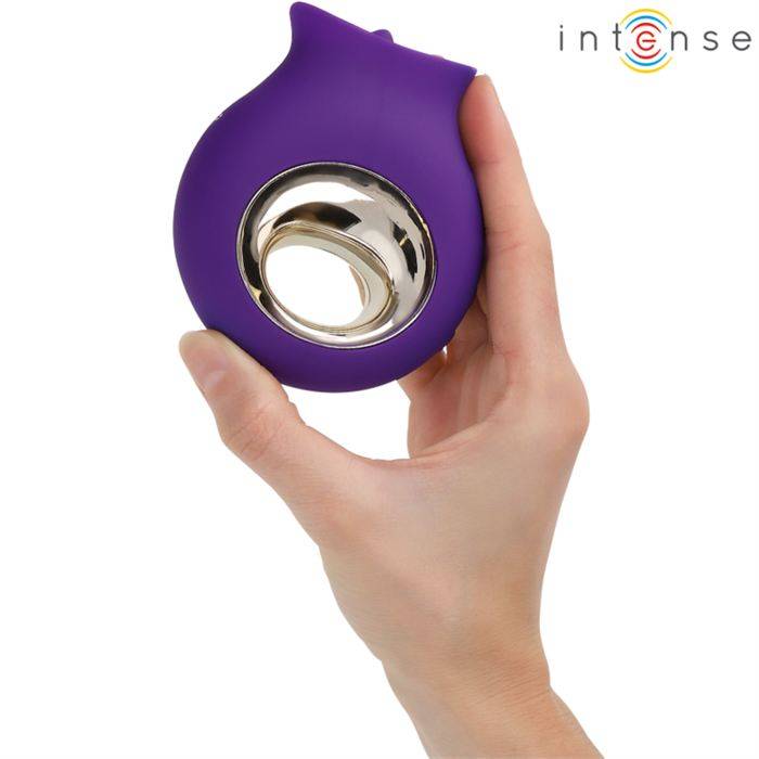 INTENSE - ESTIMULADOR DE CLITÃRIS TULI 9 VIBRAÃÃES E 9 OSCILAÃÃES ROXO
