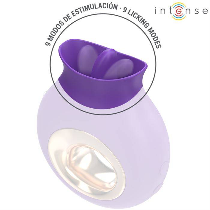 INTENSE - ESTIMULADOR DE CLITÃRIS TULI 9 VIBRAÃÃES E 9 OSCILAÃÃES ROXO