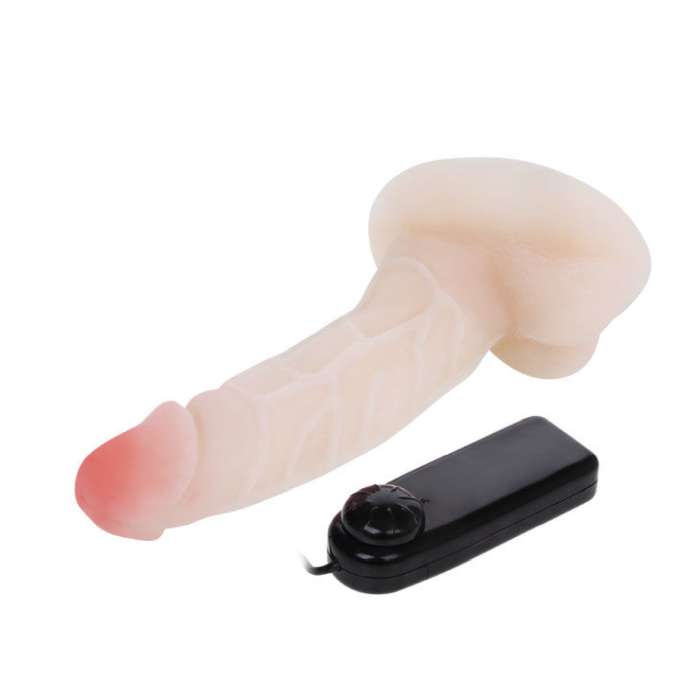DILDO REALISTICO COM VIBRAÇÃO 18CM