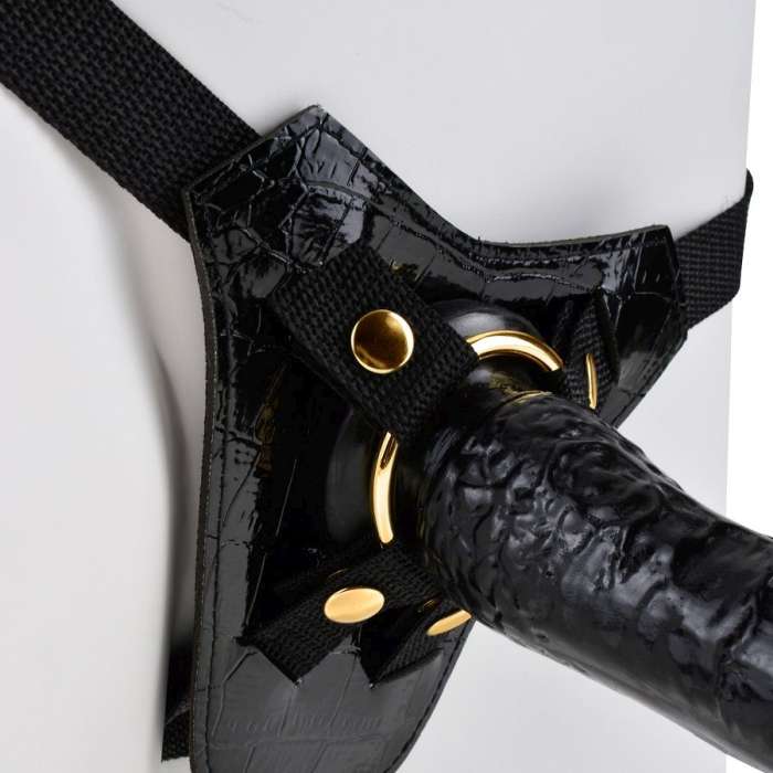 ARNÊS GOLD COM DILDO FETISH FANTASY