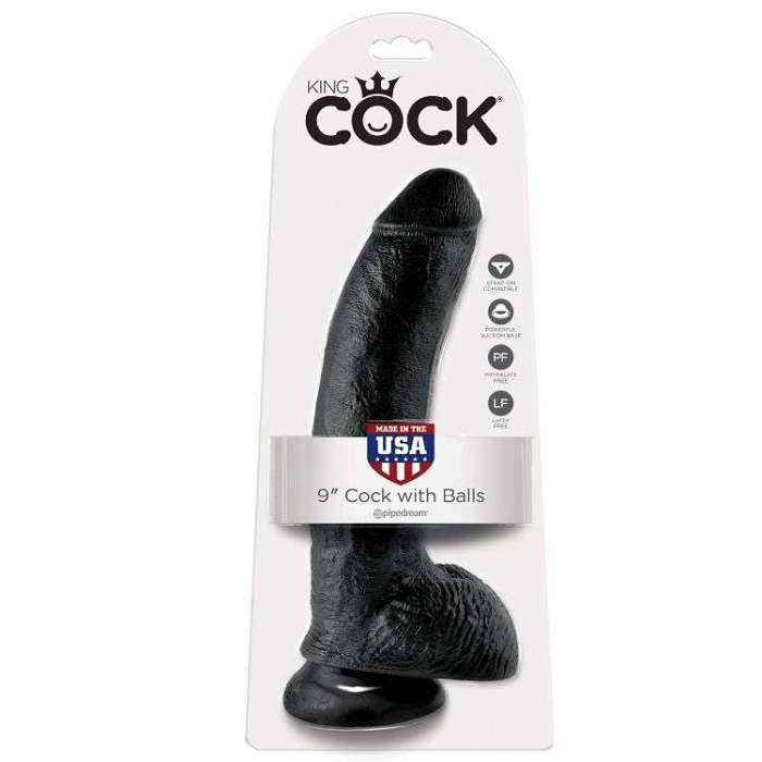 DILDO REALISTICO COM ESFERAS - KING COCK 9