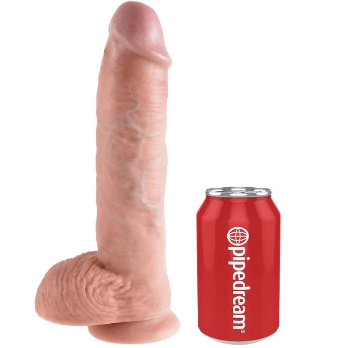 DILDO REALISTICO COM VENTOSA 25.4 CM - KING COCK 10