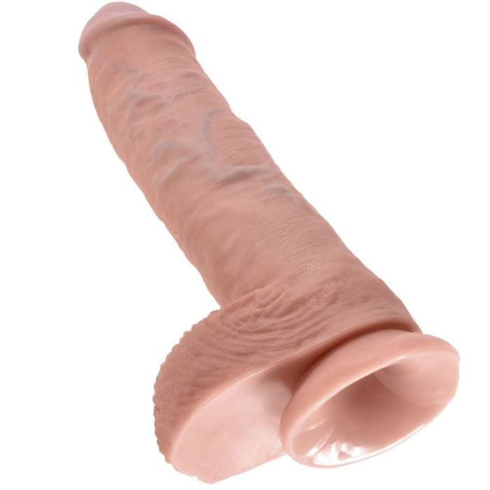 DILDO REALISTICO COM VENTOSA 25.4 CM - KING COCK 10