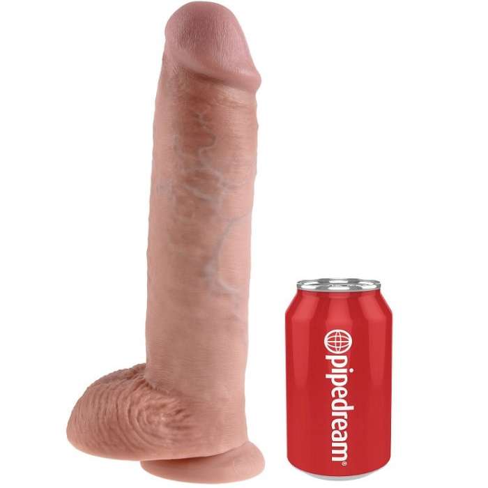 DILDO REALISTICO COM VENTOSA 28 CM - KING COCK 11