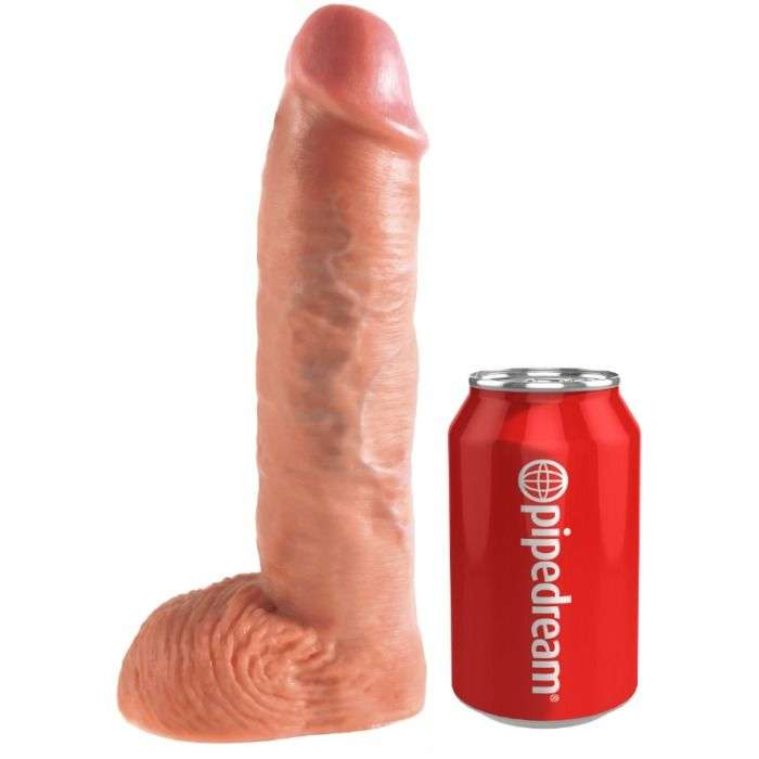ARNÊS COM SUSPENSÃO E DILDO - KING COCK DE 25.5 CM