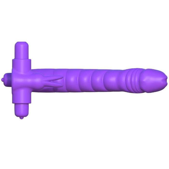 VIBRADOR DUPLO C/ ANEL PENIANO - C RINGZ