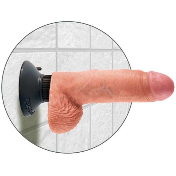 DILDO REALISTICO COM VIBRAÇÃO - KING COCK