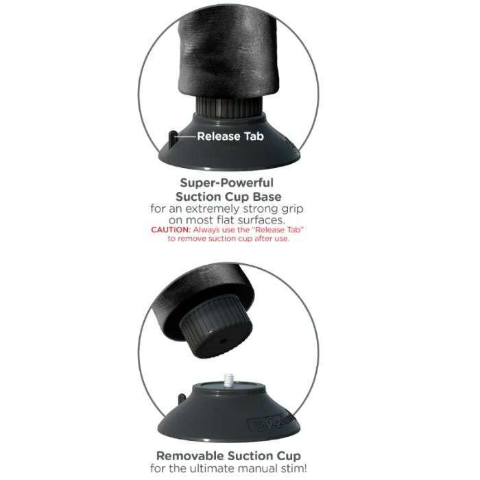 DILDO VIBRADOR - KING COCK CON TESTICULOS 23 CM NEGRO