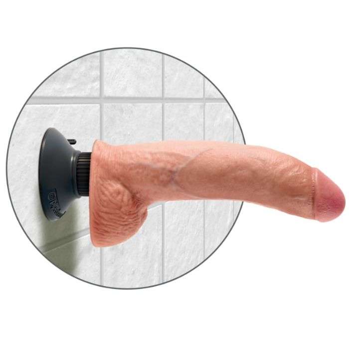 DILDO REALISTICO COM VIBRAÇÃO -  KING COCK 23 CM