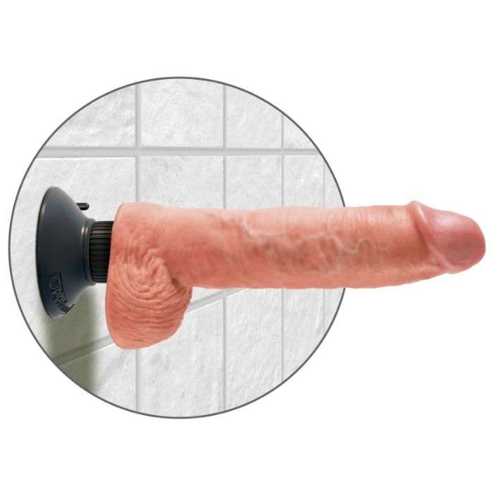 DILDO REALISTICO COM VIBRAÇÃO - KING COCK