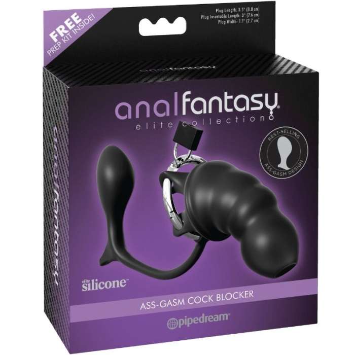 PLUG ANAL COM ANEL PARA PÉNIS - AN...