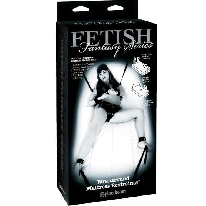 RESTRIÇÃO DE CAMA COM PUNHOS - FETISH FANTASY