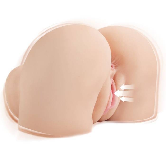 PDX ELITE - MASTURBADOR VIBRATÃRIO REALISTA DE VAGINA E ÃNUS BACK THAT ASS UP