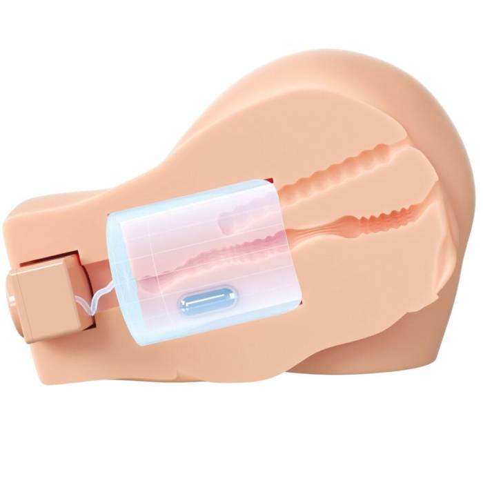 PDX ELITE - MASTURBADOR VIBRATÃRIO REALISTA DE VAGINA E ÃNUS BACK THAT ASS UP