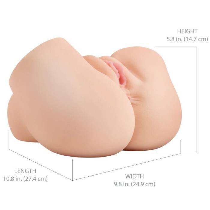 PDX ELITE - MASTURBADOR VIBRATÃRIO REALISTA DE VAGINA E ÃNUS BACK THAT ASS UP