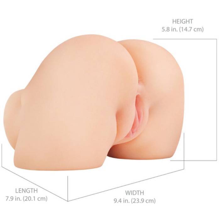PDX ELITE - SHAKETHAT ASS MASTURBADOR REALISTA DE VAGINA E ÃNUS COM VIBRAÃÃO